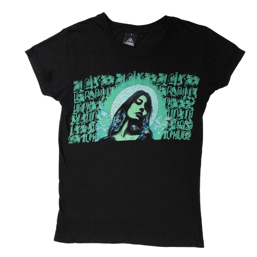 Retna x El Mac Upper Playground Shirt Womens Small Black 100% Cotton